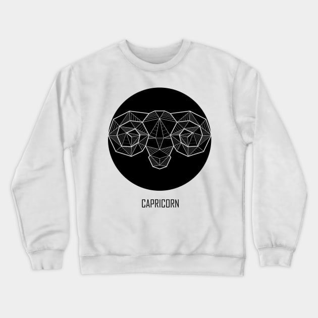 Capricorn - Geometric Astrology Crewneck Sweatshirt by alcateiaart